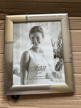 Fetco Silver Frame with Rhinestone Accents